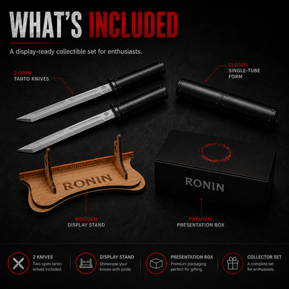 ⚔️ Ronin Double Tanto Collector’s Display Piece