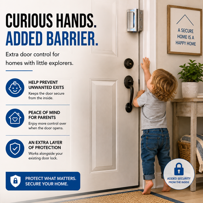 🔒 Extra-Layer Door Security Lock – Quick Inside Protection