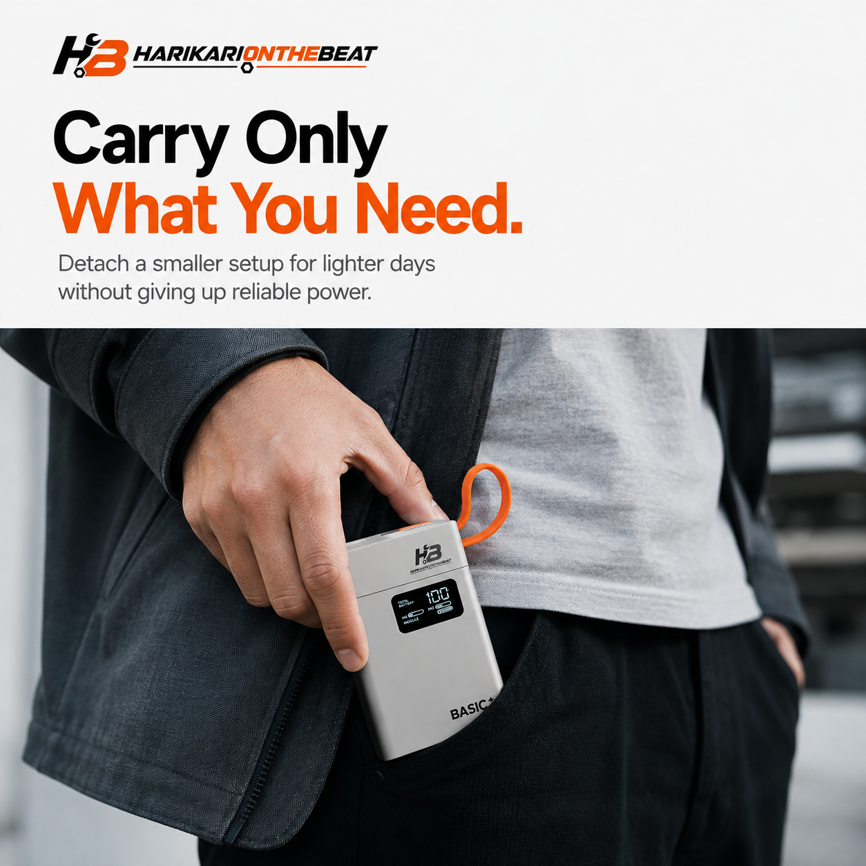 ⚡ 3-in-1 Modular Power Bank – Flexible Portable Charging System