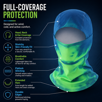❄️Unisex Heat Reactive Balaclava,Temperature Sensitive Color Changing Mask