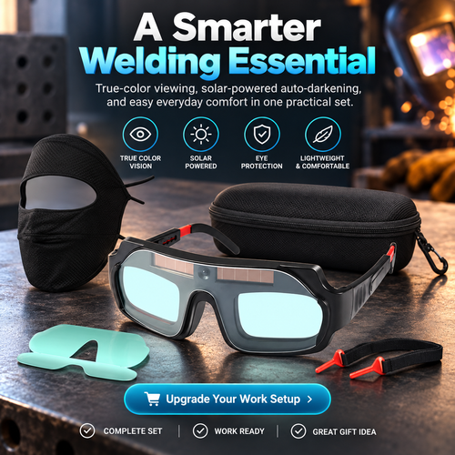 True Color Welding Glasses Solar Powered Auto Darkening Welding Goggles with breathable face mask for TIG MIG MMA Plasma