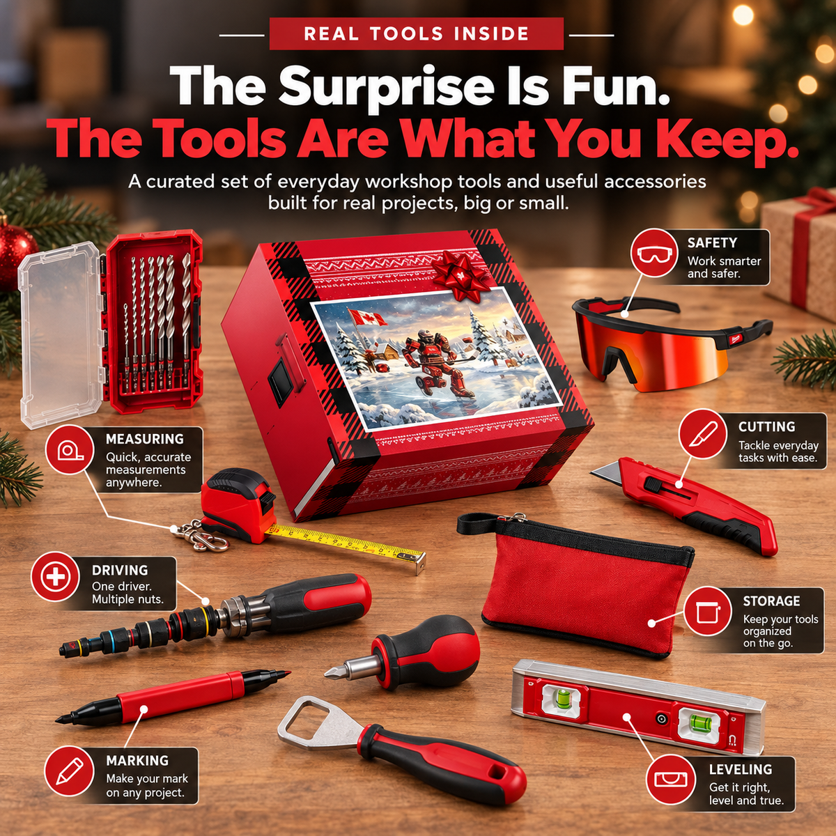 Practical measuring driving marking cutting and leveling tools