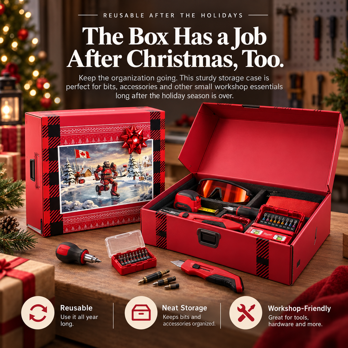 Organized tools after the Christmas countdown