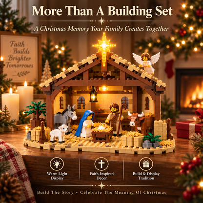 🎄 Build the Nativity – Christmas Story Building Block Set ✨