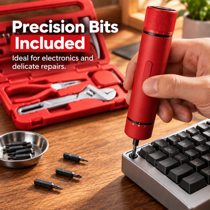 🛠️40-Piece Home Repair Tool Kit with 3.6V Electric Screwdriver & Organized Carry Case