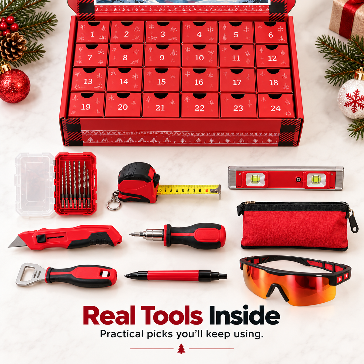 24 Days of Tools Christmas Countdown Gift Set