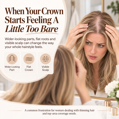 ✨ Fuller-Looking Hair in Minutes – Natural Clip- Hair Topper