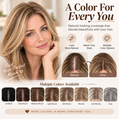 ✨ Fuller-Looking Hair in Minutes – Natural Clip- Hair Topper