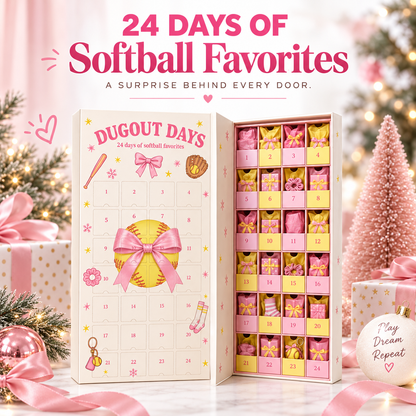 24-Day Softball Girl Advent Calendar – Game-Day Surprises & Accessories