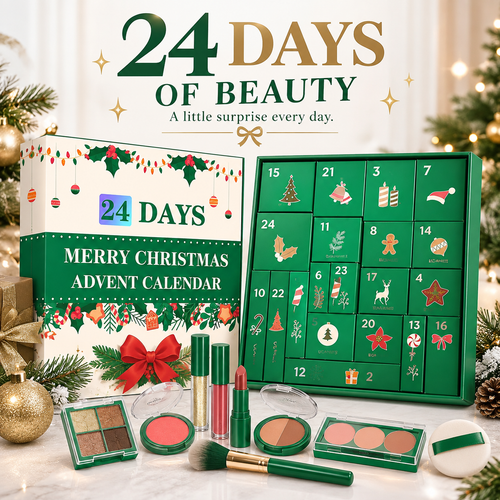 24-Day Makeup Advent Calendar – Christmas Beauty Gift Set