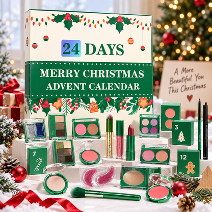 24-Day Makeup Advent Calendar – Christmas Beauty Gift Set