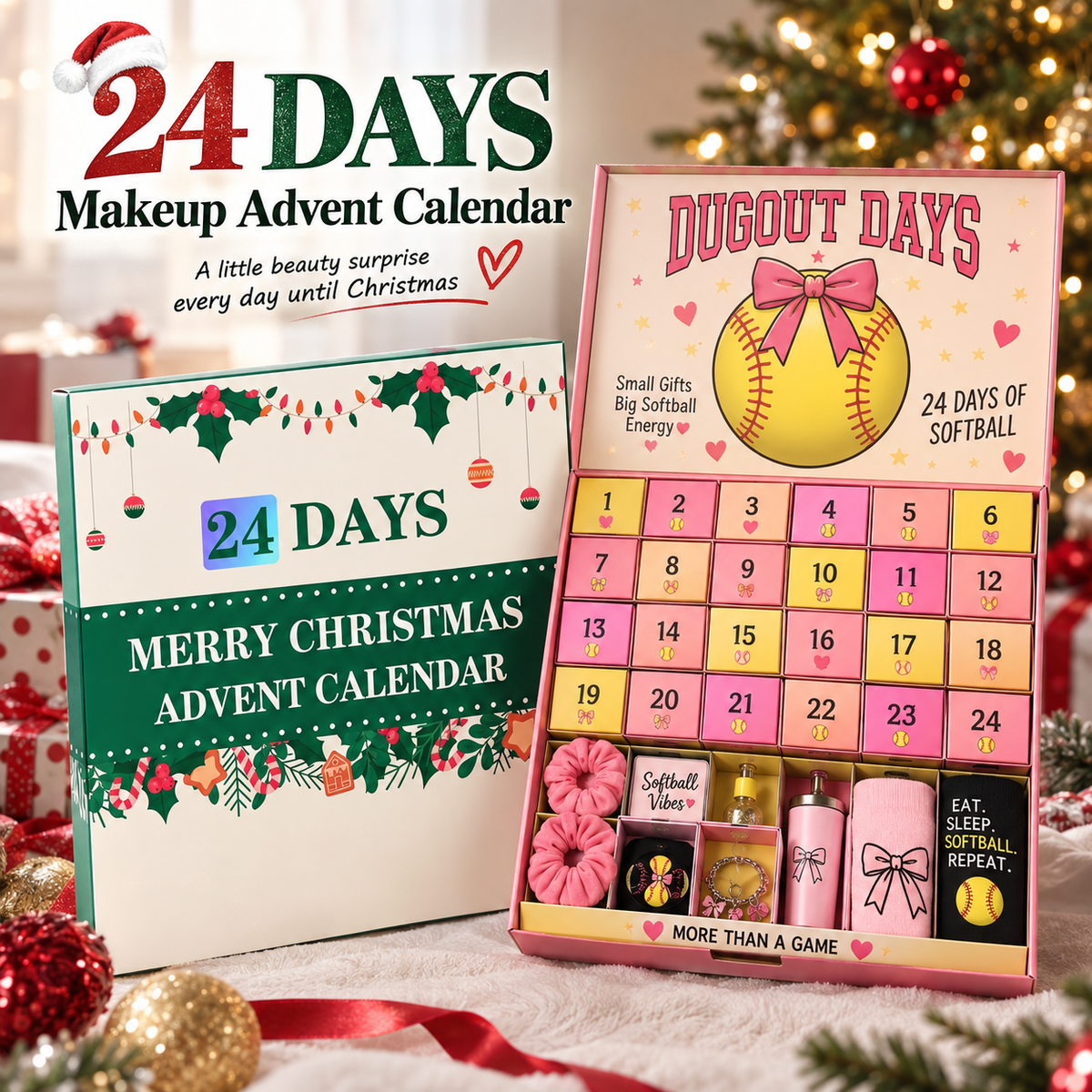 24-Day Makeup Advent Calendar – Christmas Beauty Gift Set