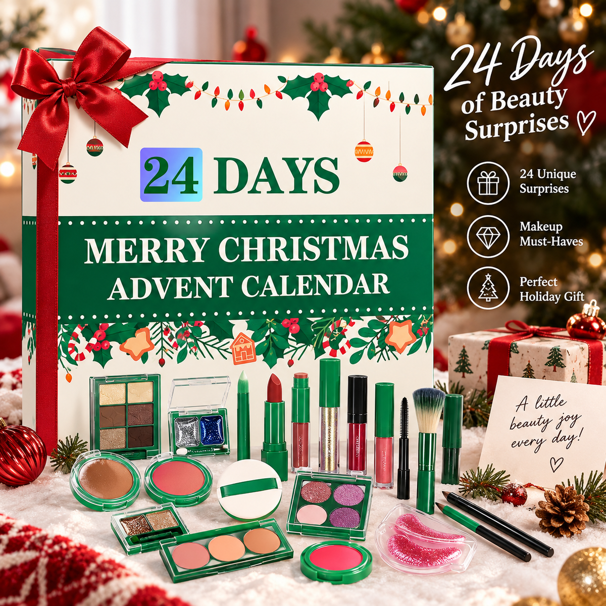 Complete 24 day makeup advent calendar collection