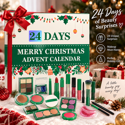 24-Day Makeup Advent Calendar – Christmas Beauty Gift Set