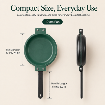 🔥49% OFF 🍳 Double-Sided Flip Frying Pan – Nonstick Omelette & Pancake Maker