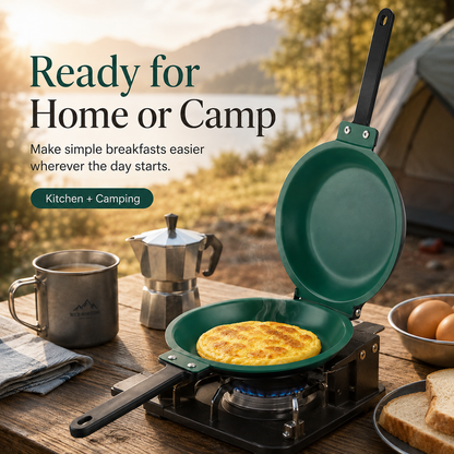 🔥49% OFF 🍳 Double-Sided Flip Frying Pan – Nonstick Omelette & Pancake Maker
