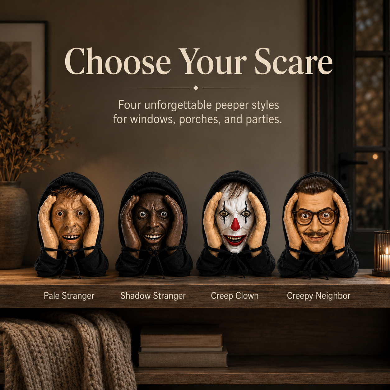 👀 Creepy Window Prank Prop