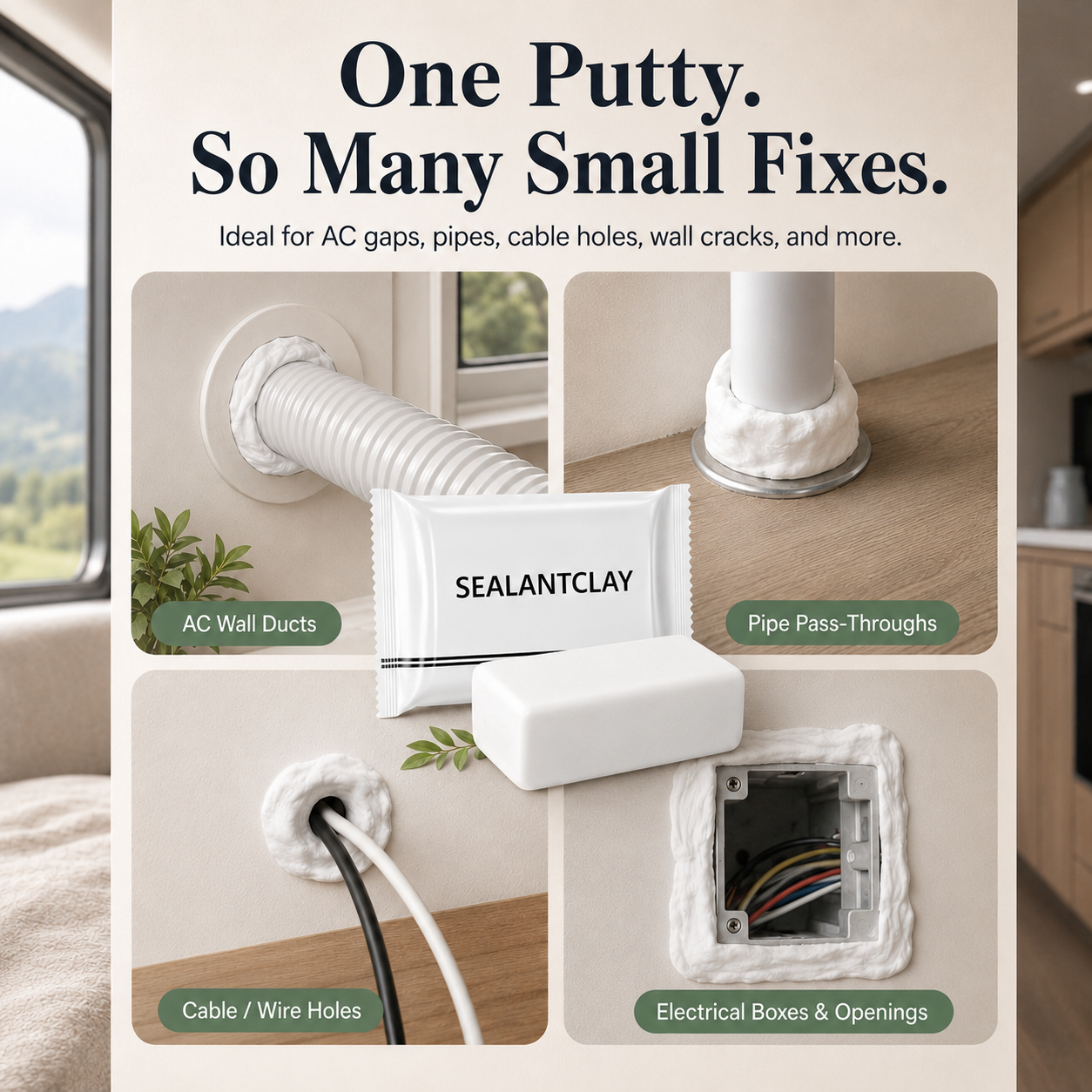 Moldable Waterproof Repair Sealing Clay