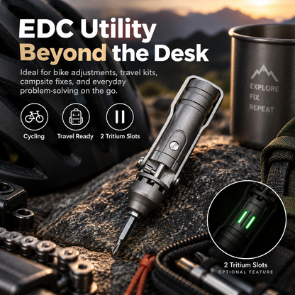 GR5 Titanium Pocket Screwdriver – 5-Bit Magnetic EDC Repair Tool