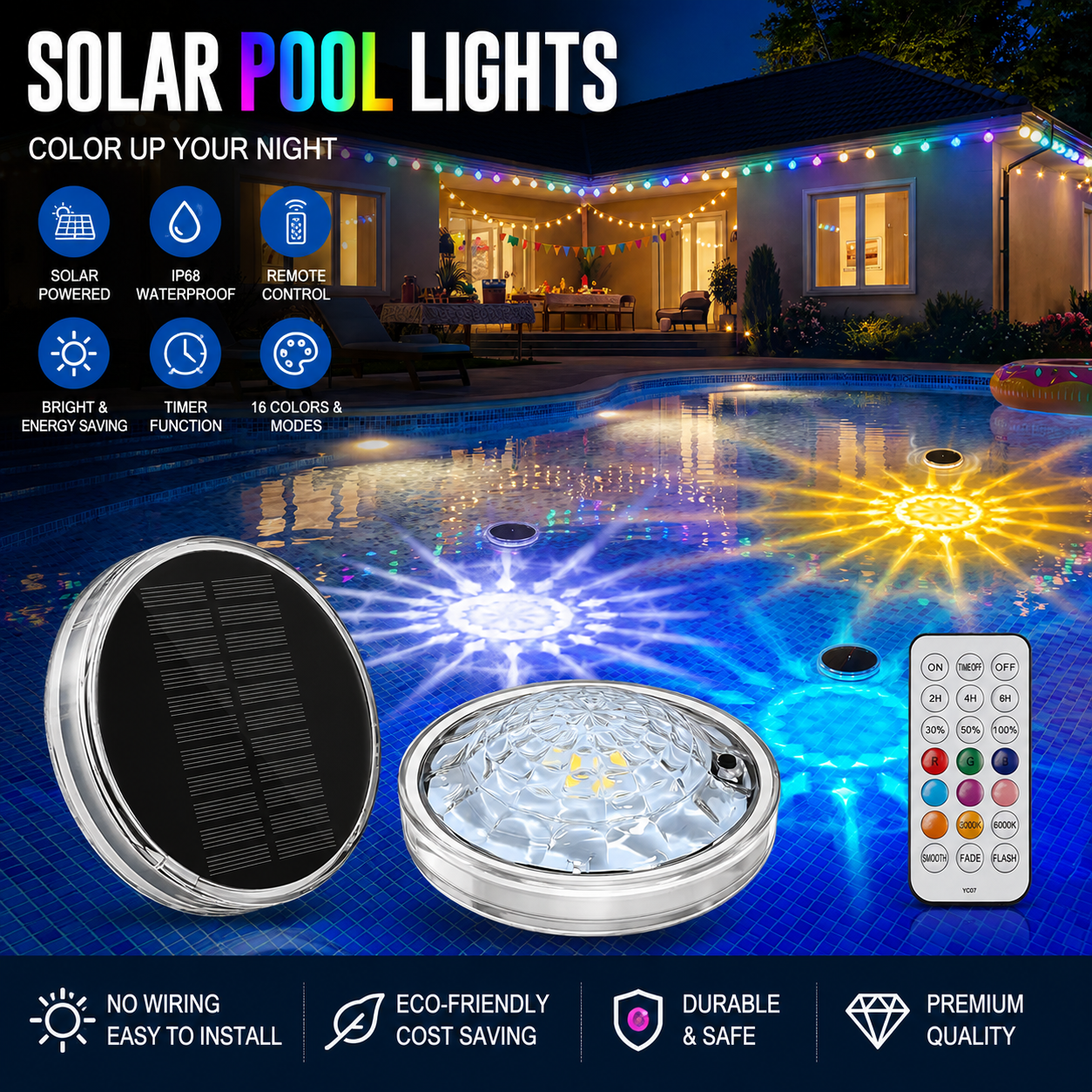 Solar Floating Pool Lights