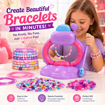 🔥 LAST DAY 50% OFF-✨ DIY Bracelet Maker Kit for Kids – Create Colorful Friendship Bracelets in Minutes 🎀