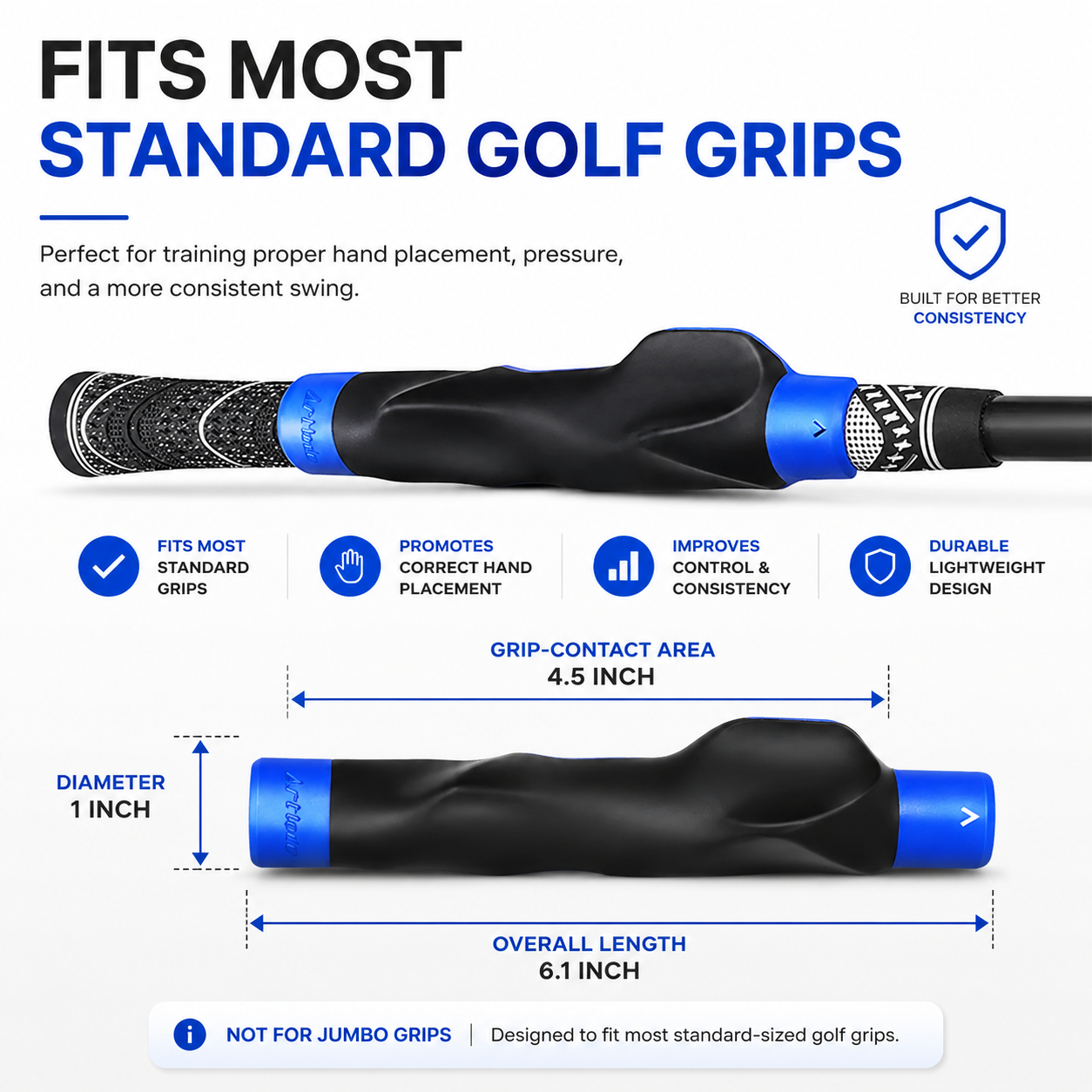 ⛳Golf Grip Trainer for Better Swing Control & Hand Placement