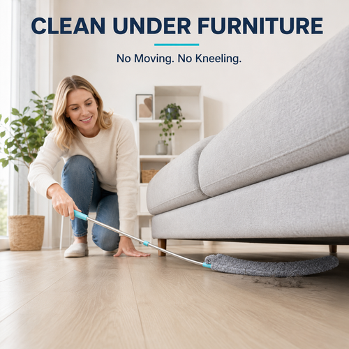 Flexible Microfiber Gap Duster | Bendable Dust Cleaner for Under Furniture, Beds, Sofas & Appliances