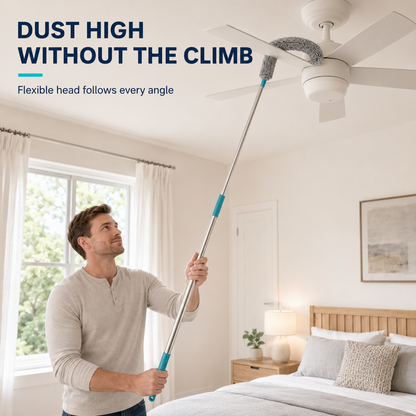 Flexible Microfiber Gap Duster | Bendable Dust Cleaner for Under Furniture, Beds, Sofas & Appliances