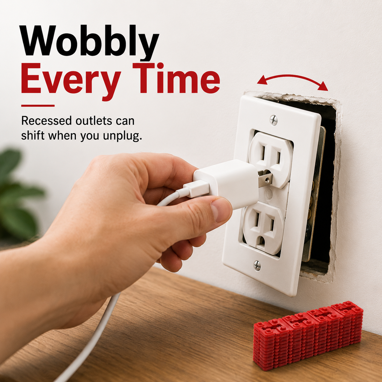 🔥Snap-Apart Outlet Spacers – Fix Loose & Recessed Wall Outlets