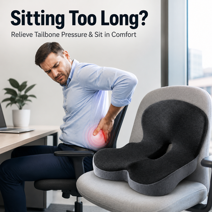 ✨50% off on the last day| Sitting All Day? This Cushion Helps Relieve Back & Tailbone Pressure Instantly