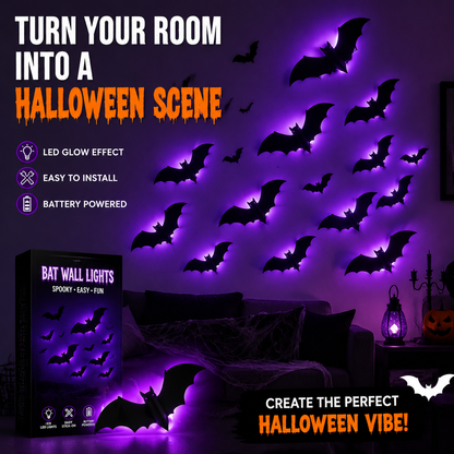 🦇 Viral Halloween Bat Wall Lights