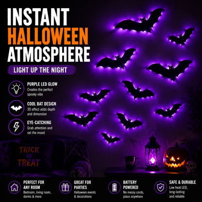 🦇 Viral Halloween Bat Wall Lights