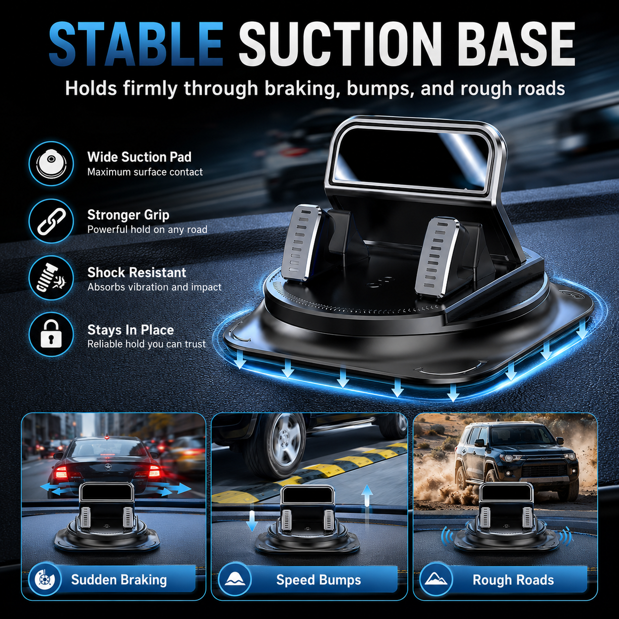 🚗 Car phone holder 360 degree rotation