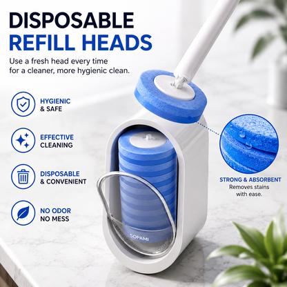 ✨Disposable Toilet Brush Kit | No-Touch Toilet Cleaner