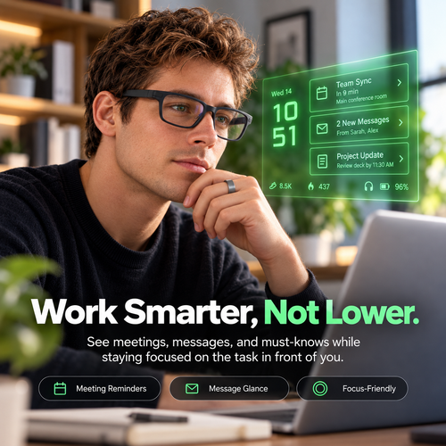 👓Even Realities G2 Smart Glasses – AI Heads-Up Display with Smart Ring Control for Everyday Life