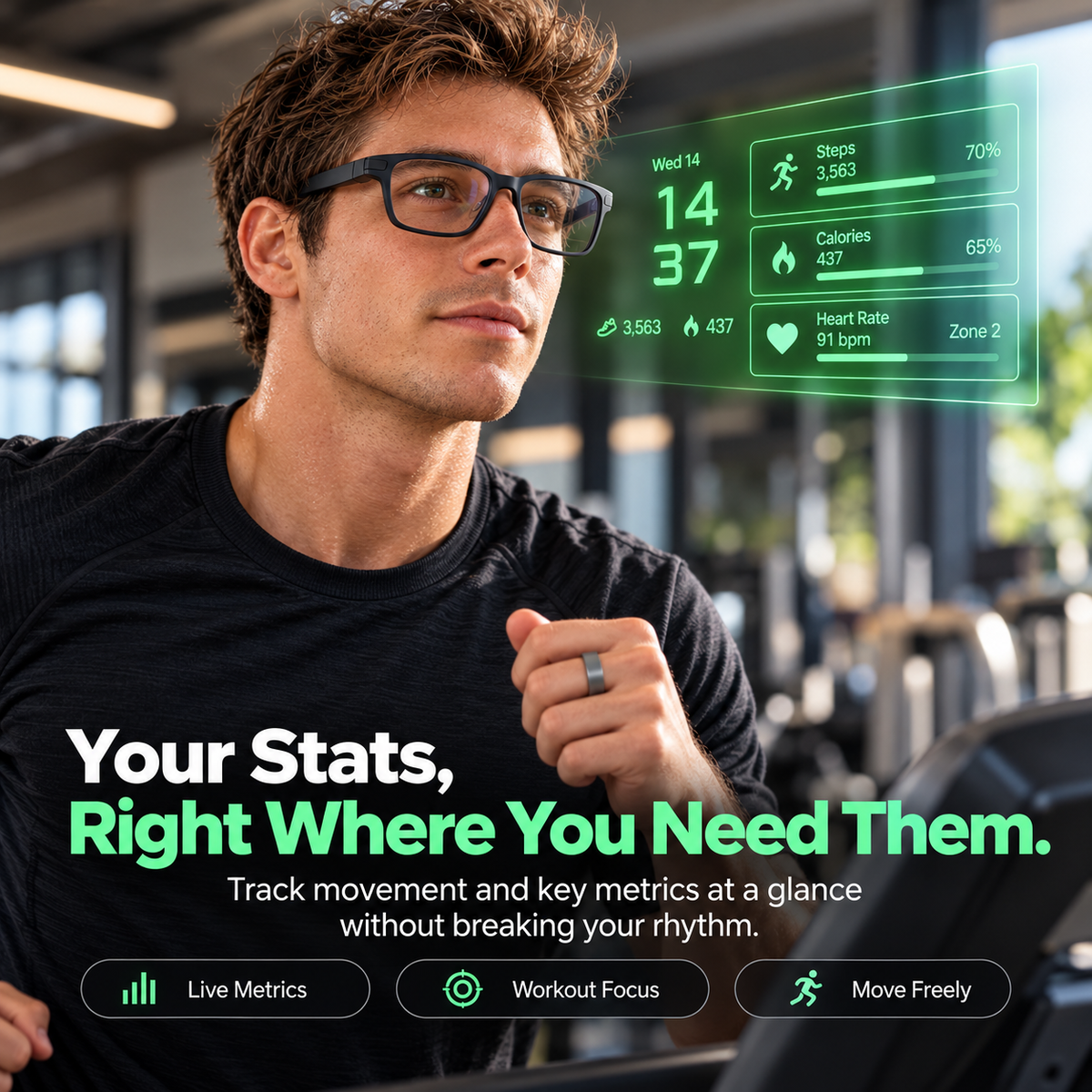 👓Even Realities G2 Smart Glasses – AI Heads-Up Display with Smart Ring Control for Everyday Life