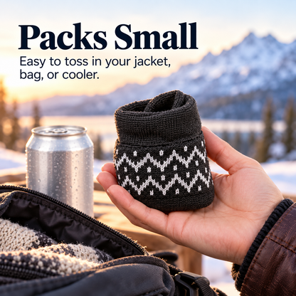 Winter Can Glove – Cozy Insulated Beverage Holder for Cold-Weather Hangouts