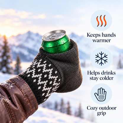 Winter Can Glove – Cozy Insulated Beverage Holder for Cold-Weather Hangouts
