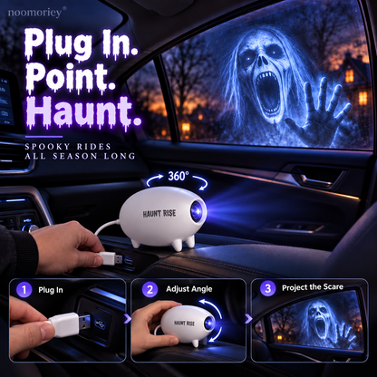 🎃 Halloween Window Projector ✨ 16 Spooky Films USB Powered Holiday Decor