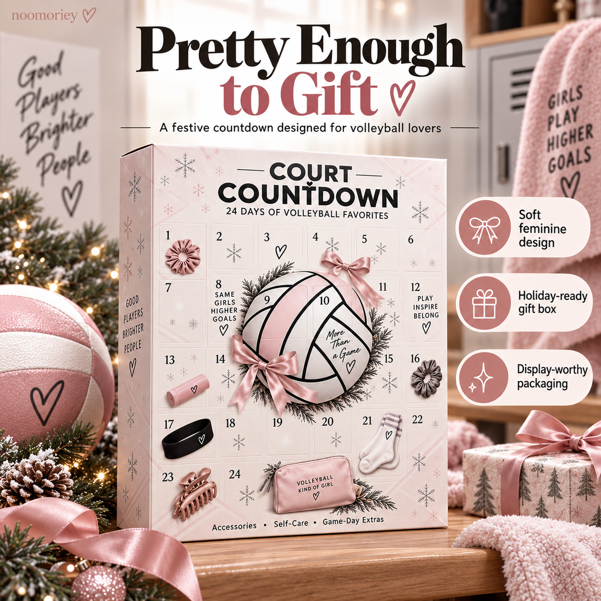 🏐24-Day Volleyball Advent Calendar – Gifts for Players & Fans