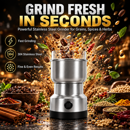 🚀 High-Speed Stainless Steel Grain Grinder ✨ Fast & Efficient Grinding