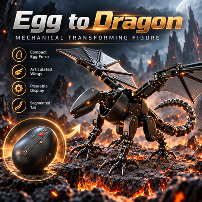 🥚🐉 DragonMorph – Egg to Dragon Transforming Mechanical Toy