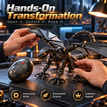 🥚🐉 DragonMorph – Egg to Dragon Transforming Mechanical Toy