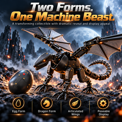 🥚🐉 DragonMorph – Egg to Dragon Transforming Mechanical Toy