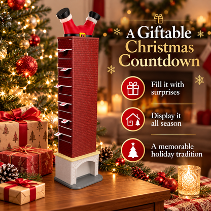 🎅 Christmas Chimney Advent Calendar – 25-Day Candy Surprise Countdown 🎄