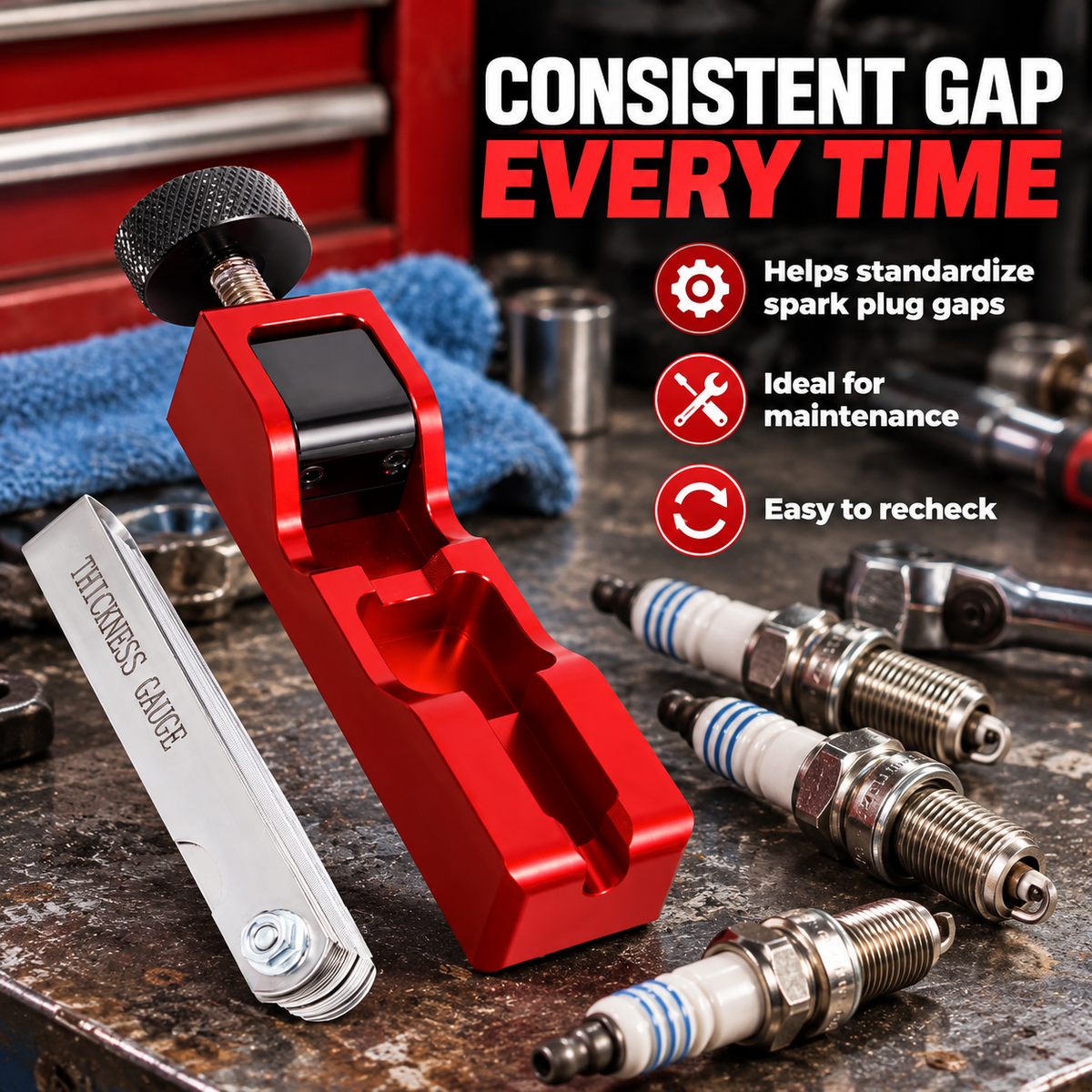 🔥HOT SALE 49% OFF🛠️🚗 Precision Gap Setter for Spark Plugs – Max Performance Every Time