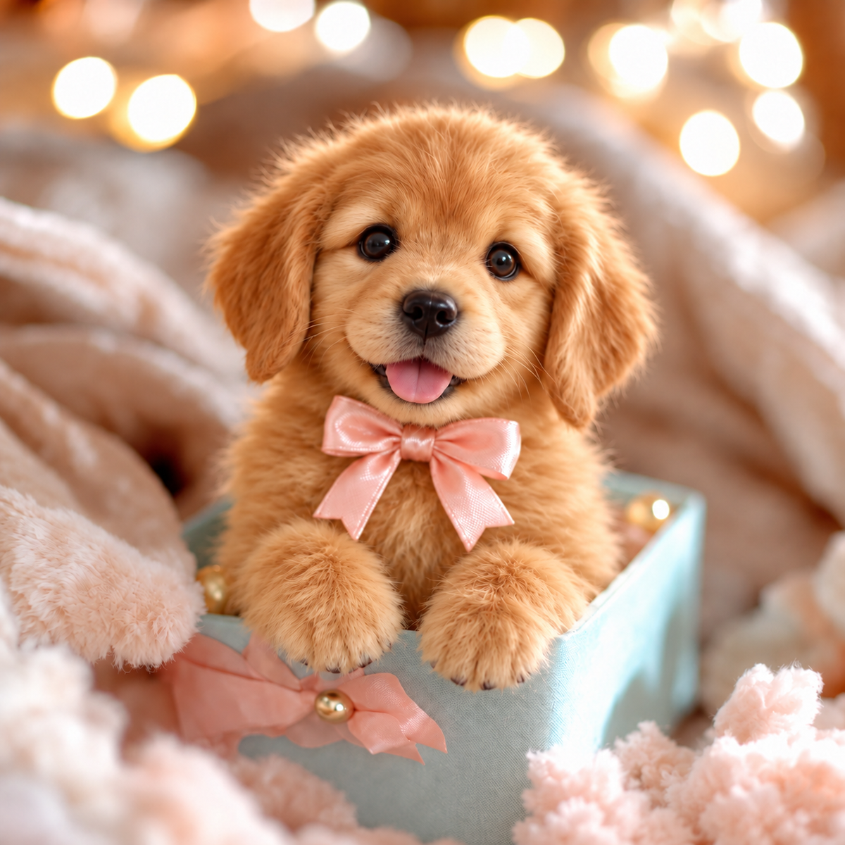 🎁Realistic Robotic Golden Retriever Puppy ✨ The Cutest Christmas Surprise