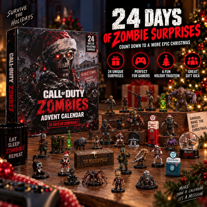 24-Day Zombies Christmas Advent Calendar – Gaming Collectible Countdown Gift Set