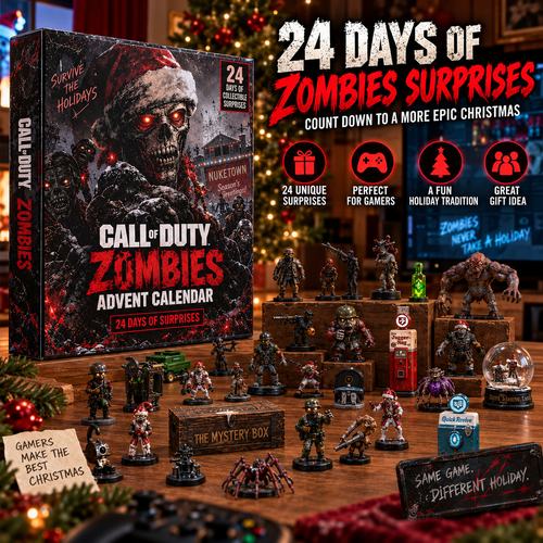 24-Day Zombies Christmas Advent Calendar – Gaming Collectible Countdown Gift Set