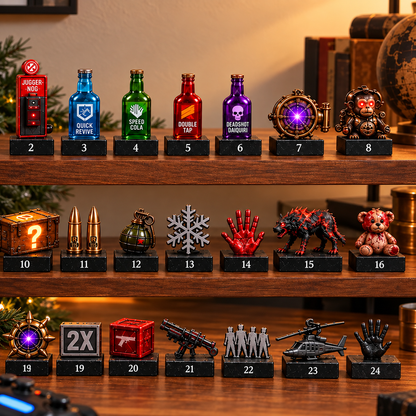24-Day Zombies Christmas Advent Calendar – Gaming Collectible Countdown Gift Set